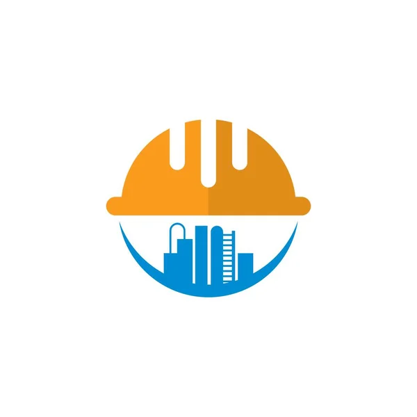 Equipo Vector Trabajo Logotipo Industria — Vector de stock