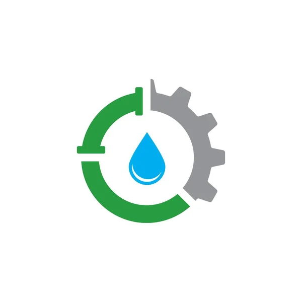 Plumbing Vector Industry Logo —  Vetores de Stock
