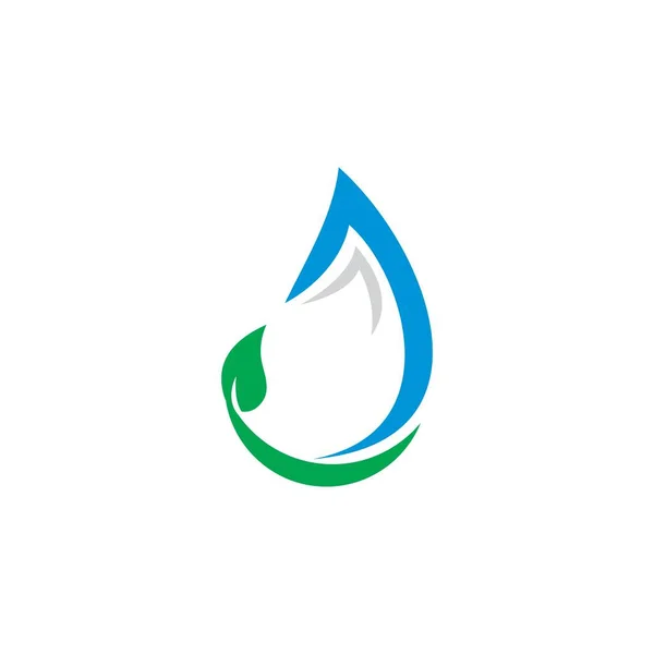 Fresh Water Vector Nature Logo — 스톡 벡터