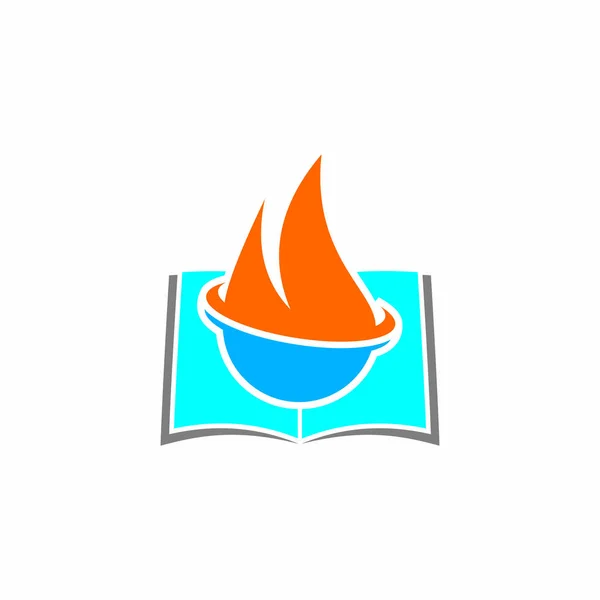 Ateş Defteri Vektörü Endüstri Logosu — Stok Vektör