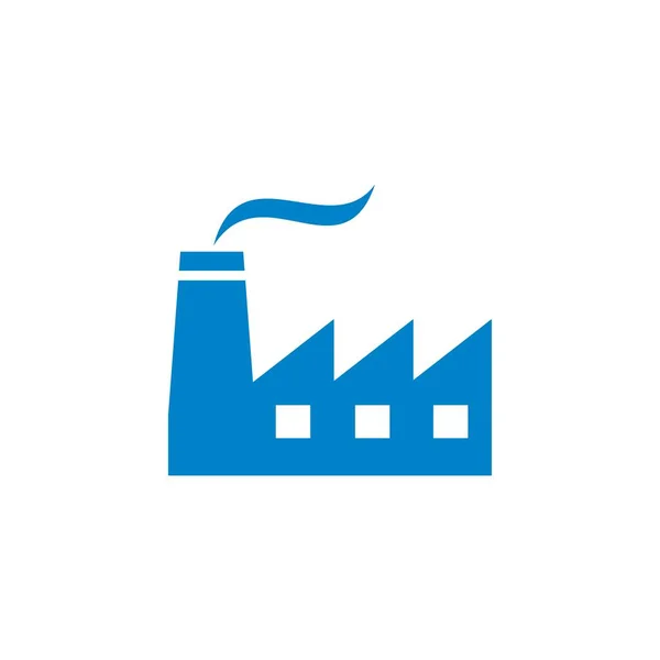 Fábrica Abstrata Vetor Logotipo Indústria — Vetor de Stock