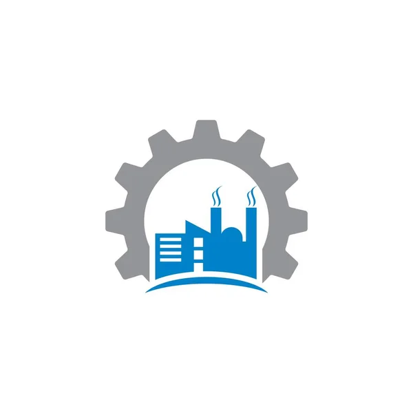 Factory Vector Industry Logo Vector — Stockvektor