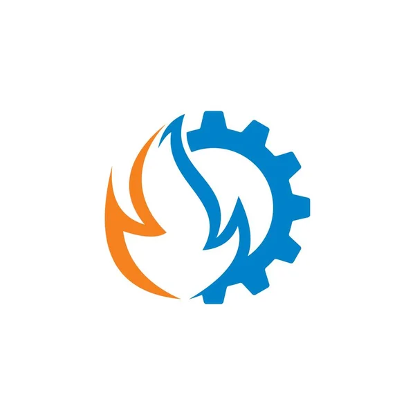 Abstract Gas Vector Industry Logo — Vetor de Stock