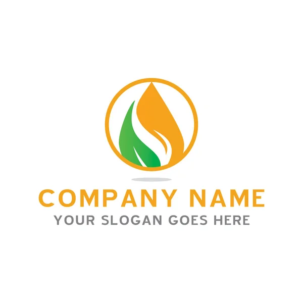Λογότυπο Φυσικού Αερίου Και Πετρελαίου Βιομηχανικό Λογότυπο — Διανυσματικό Αρχείο