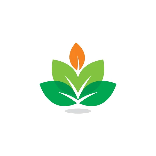 Abstract Green Vector Nature Logo — Stock vektor