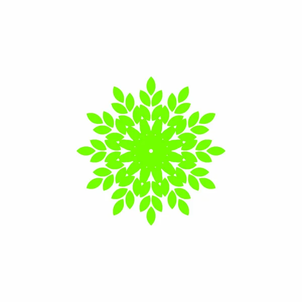Vetor Folhas Modelo Logotipo Natureza — Vetor de Stock