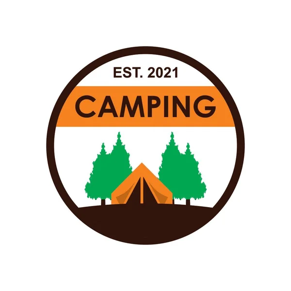 Camping Vector Adventure Logo Vector — 图库矢量图片