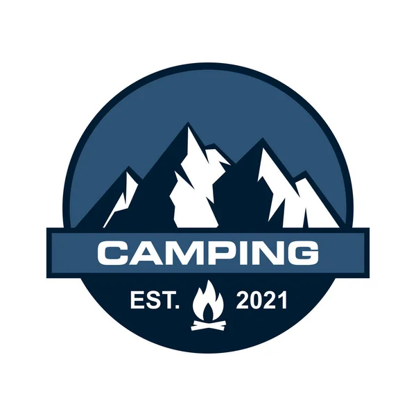 Camping Vector Adventure Logo Vector — Stock Vector