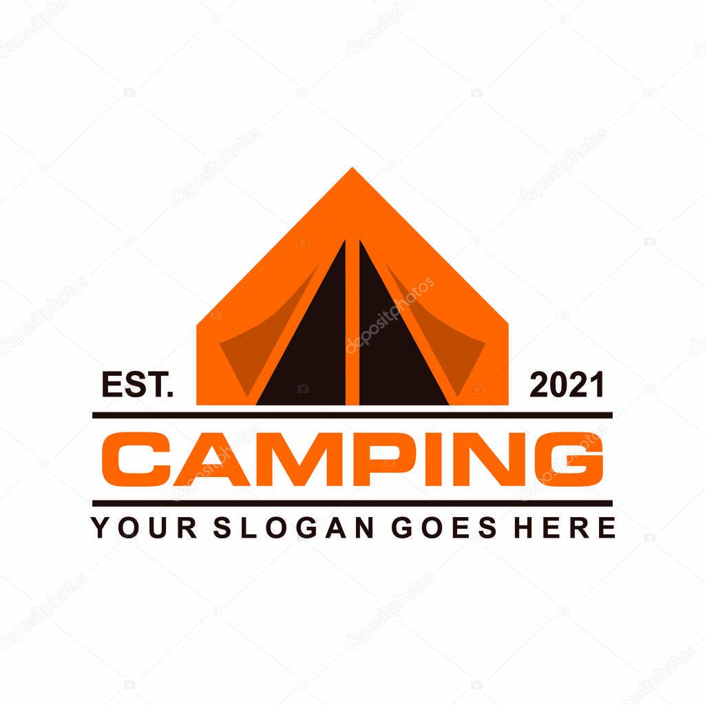 Camping vector , adventure logo vector