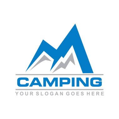kamp vektörü, macera logo vektörü