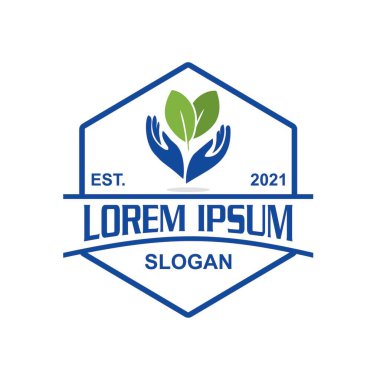 bahçe logosu, çevre logosu vektörü