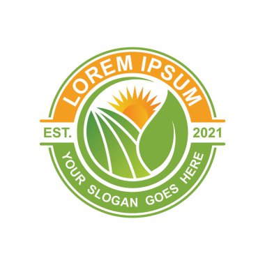 çiftlik logosu, çevre logosu vektörü