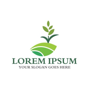 tarım logosu, doğa logosu vektörü