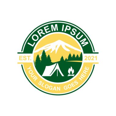 Kamp Logosu, Macera Logosu Vektörü