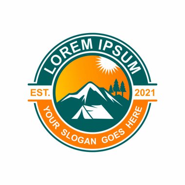 Kamp Logosu, Macera Logosu Vektörü