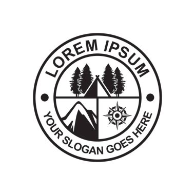 Kamp Logosu, Macera Logosu Vektörü