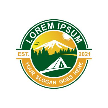 Kamp Logosu, Macera Logosu Vektörü