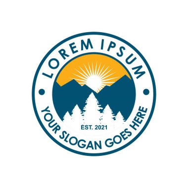 Kamp Logosu, Macera Logosu Vektörü