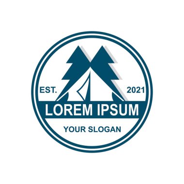 Kamp Logosu, Macera Logosu Vektörü