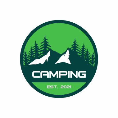 Kamp Logosu, Macera Logosu Vektörü