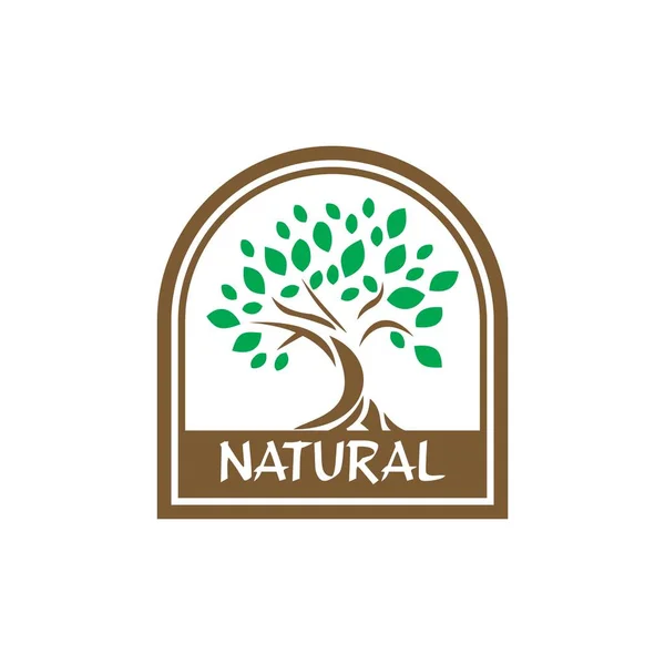 農業ロゴ自然ロゴベクトル — ストックベクタ