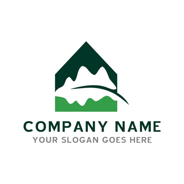 Logotipo Natureza Ambiente Logotipo Vetor — Vetor de Stock