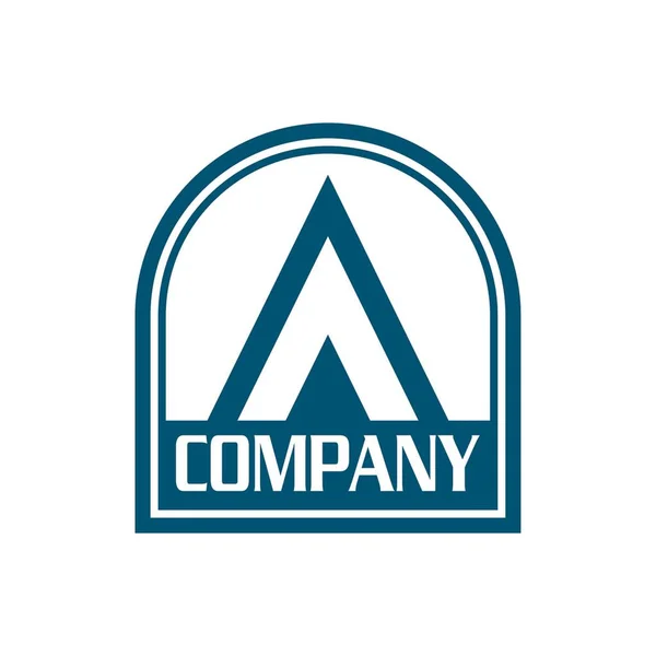 Logo Camping Vector Logo Aventura — Vector de stock