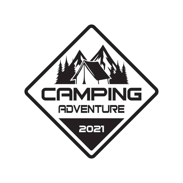 Camping Logo Adventure Logo Vector — Stock Vector