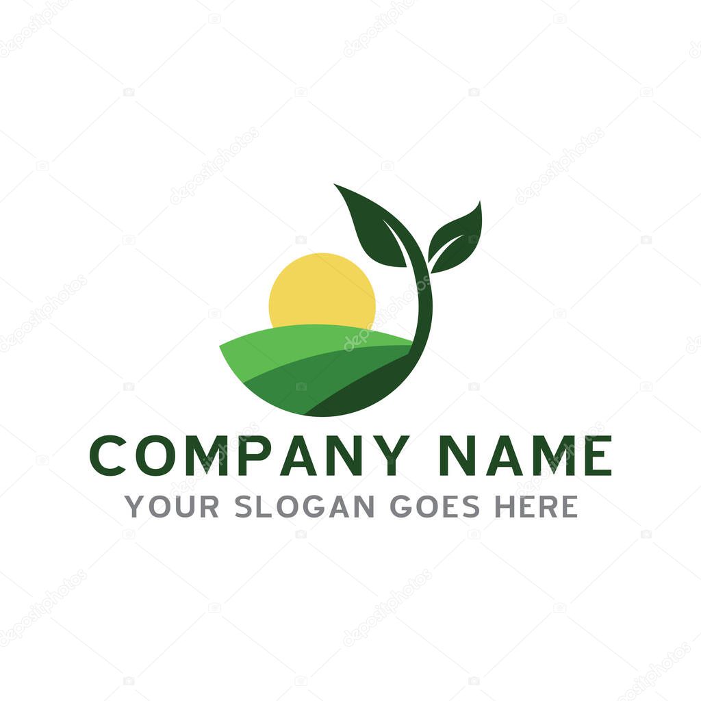 Farm logo , agriculture logo vector