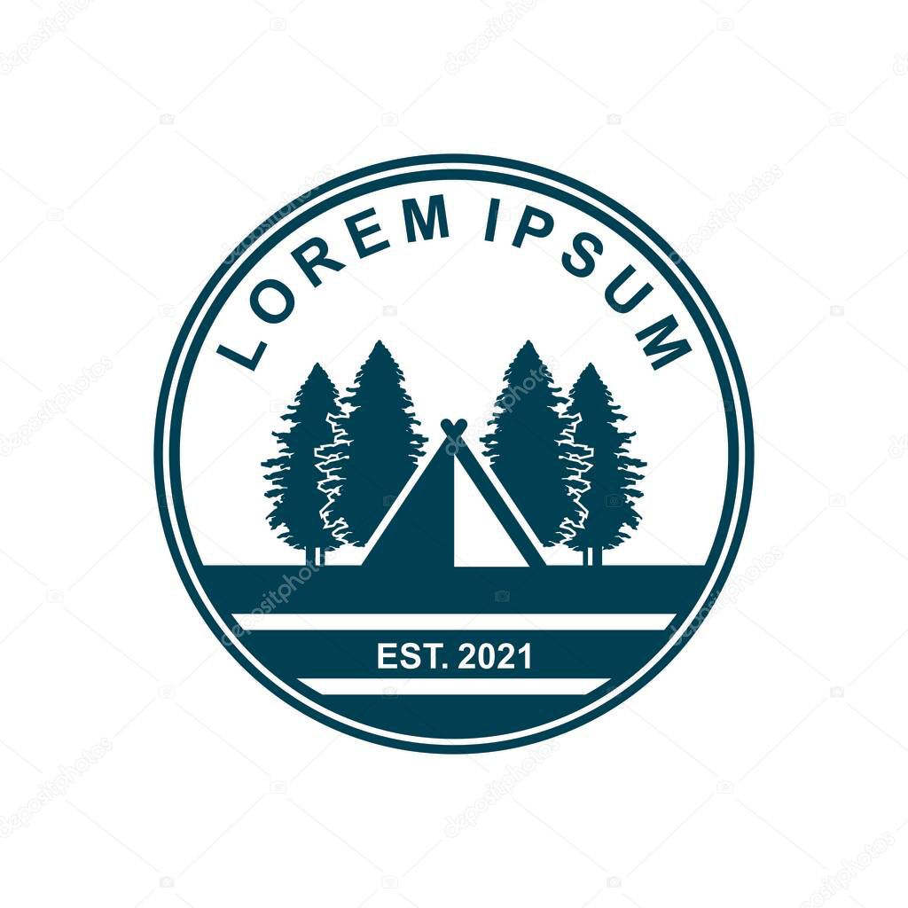 Camping logo , adventure logo vector