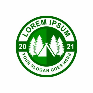 Kamp Logosu, Macera Logosu Vektörü