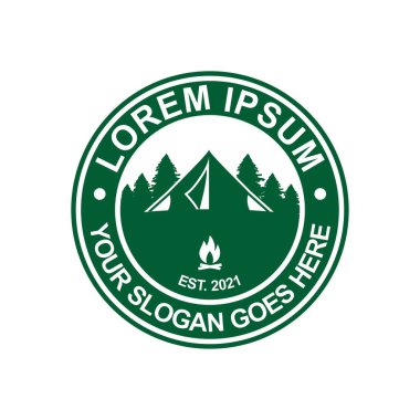 Kamp Logosu, Macera Logosu Vektörü