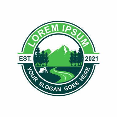 Kamp Logosu, Macera Logosu Vektörü