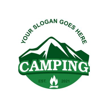 Kamp Logosu, Macera Logosu Vektörü