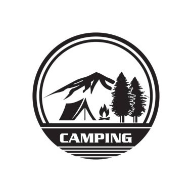 Kamp Logosu, Macera Logosu Vektörü