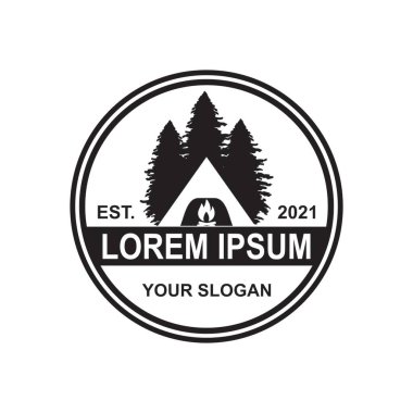 Kamp Logosu, Macera Logosu Vektörü