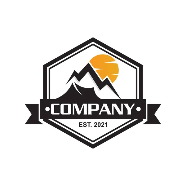 Camping Logo Adventure Logo Vector — Stock vektor