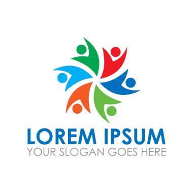 takım çalışması vektörü, topluluk logo vektörü