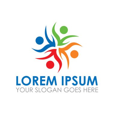 takım çalışması vektörü, topluluk logo vektörü