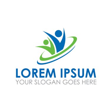 aile vektörü, ortaklık logo vektörü