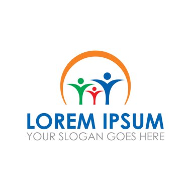 topluluk vektörü, arkadaşlık logo vektörü