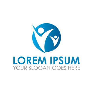 aile vektörü, ortaklık logo vektörü