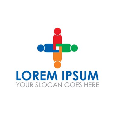 grup vektörü, takım çalışması logo vektörü