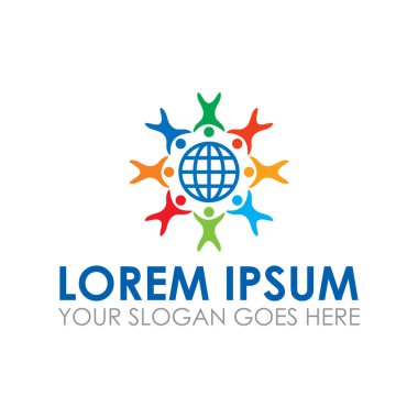 topluluk vektörü, takım çalışması logo vektörü