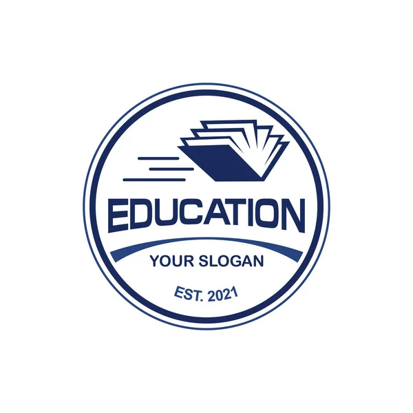 Vector Universitario Vector Logo Educación — Archivo Imágenes Vectoriales