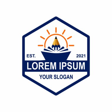 Eğitim logosu, üniversite logo vektörü