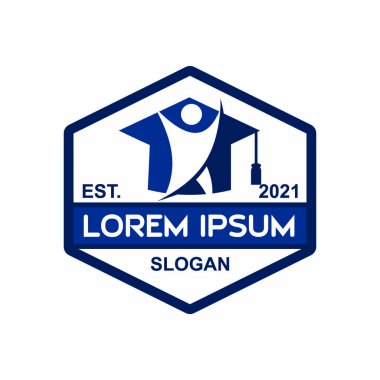Eğitim logosu, üniversite logo vektörü