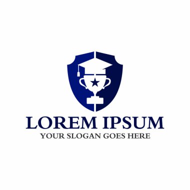 Eğitim logosu, üniversite logo vektörü