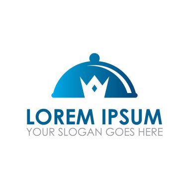 King food vektörü, şef logosu