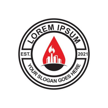 gaz ve petrol logosu, sanayi logosu